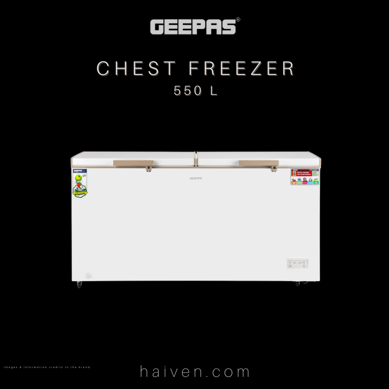 GEEPAS Chest Freezer 550L