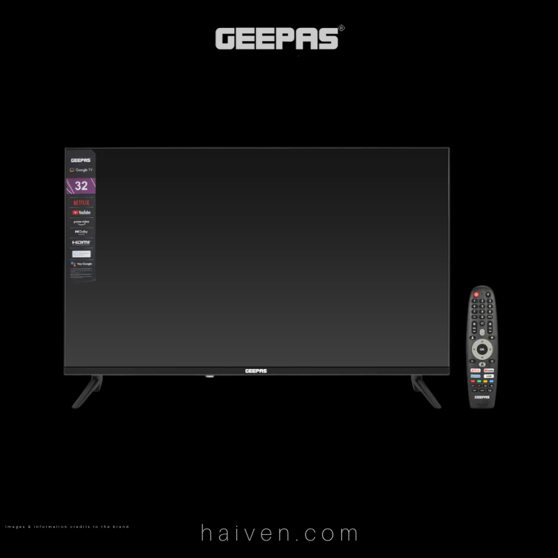 GEEPAS 32” Smart LED Google TV