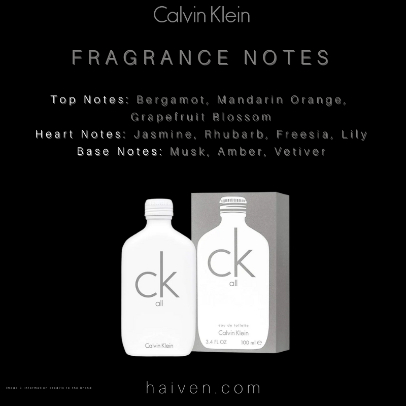 CALVIN KLEIN CK ALL (M) EDT 100ML