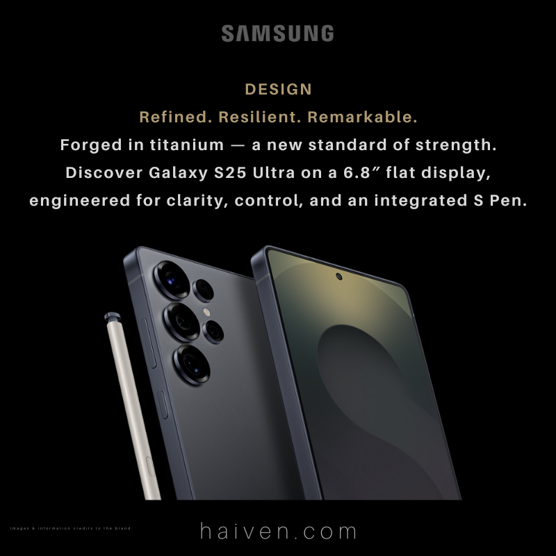 Samsung Galaxy S25 Ultra 12GB RAM 256GB TRA Titanium Black