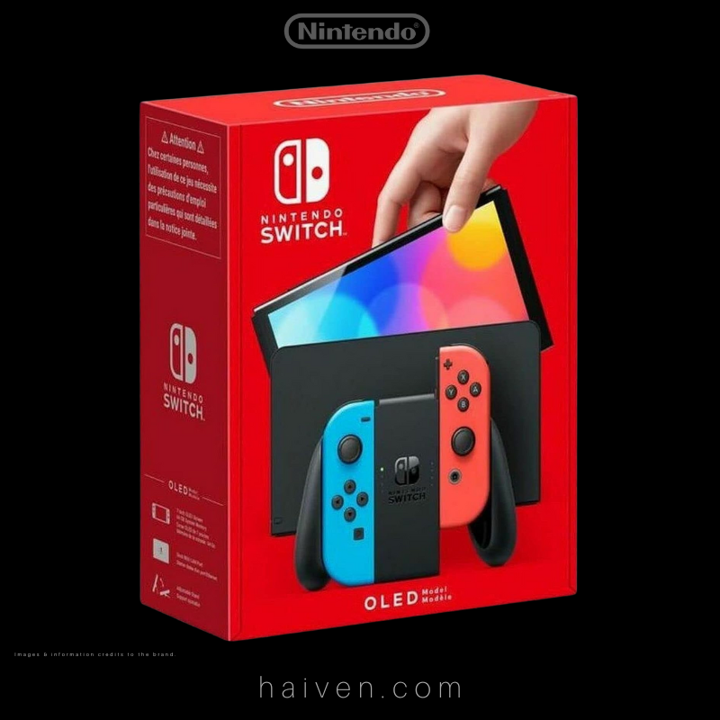 Nintendo Switch OLED Neon Red And Blue Joy-Con