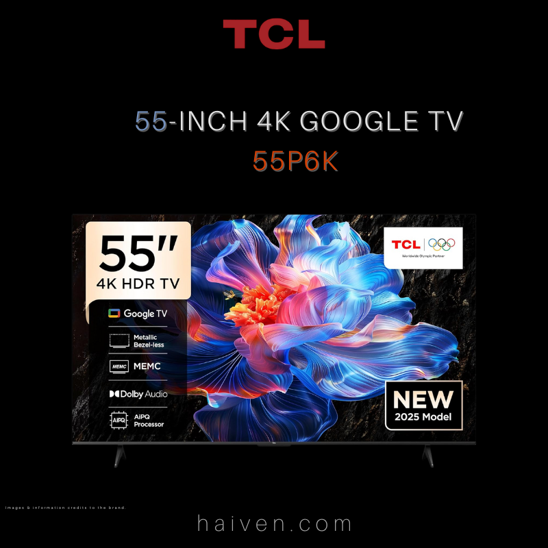 TCL Smart TV 55P6K 55-Inch 4K Google TV