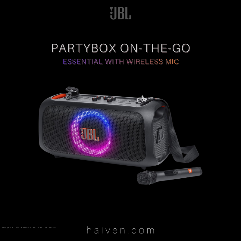 JBL PartyBox On-The-Go Essential With Wireless Mic