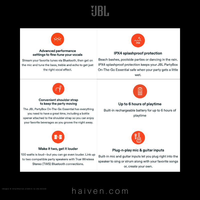 JBL PartyBox On-The-Go Essential With Wireless Mic