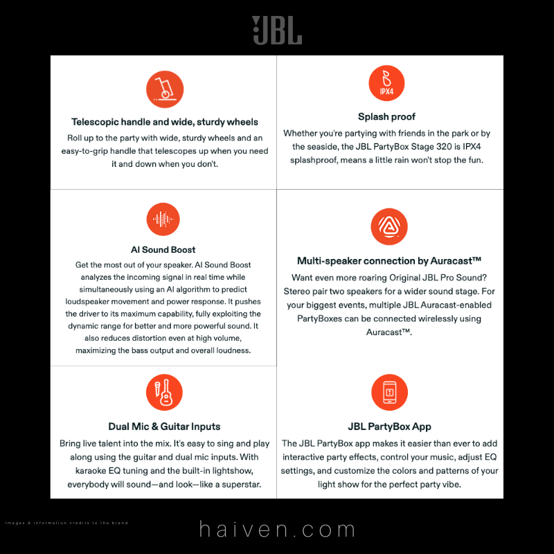 JBL PartyBox Stage 320