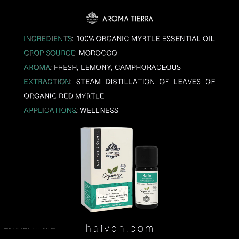 Aroma Tierra Myrtle Essential Oil 10ml