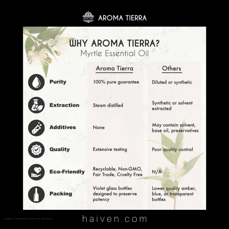 Aroma Tierra Myrtle Essential Oil 10ml