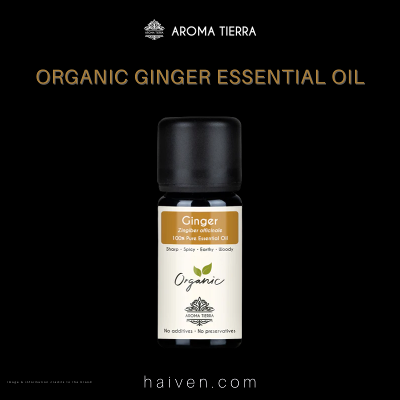 Aroma Tierra Organic Ginger Essential Oil 10 ml