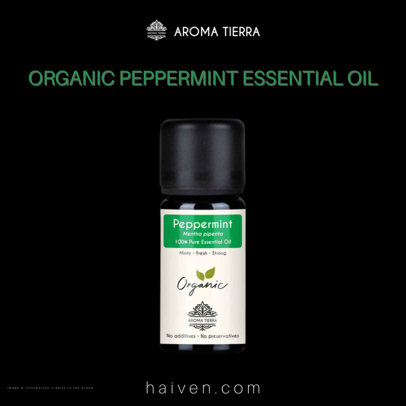 Aroma Tierra Organic Peppermint Essential Oil 10 ml