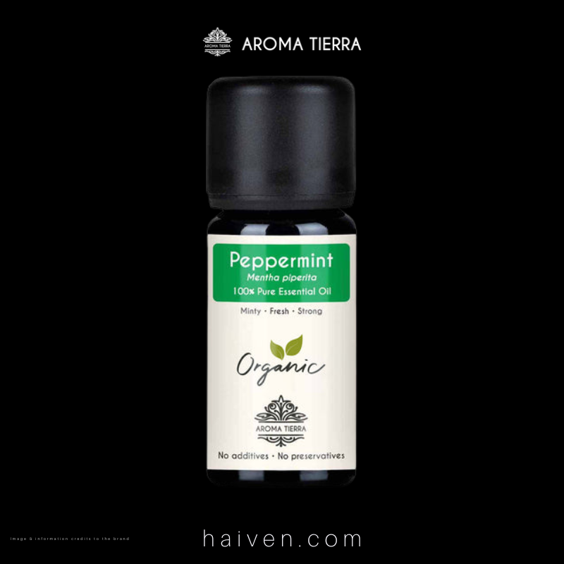 Aroma Tierra Organic Peppermint Essential Oil 10 ml
