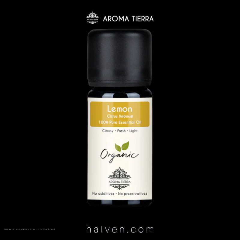 Aroma Tierra Organic Lemon Essential Oil 10ml