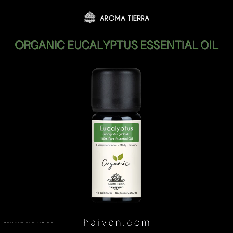 Aroma Tierra Organic Eucalyptus Essential Oil 10ml