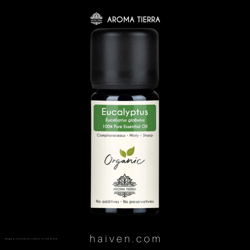 Aroma Tierra Organic Eucalyptus Essential Oil 10ml