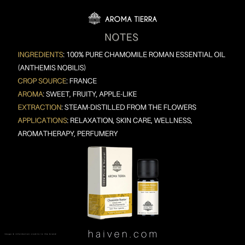Aroma Tierra Chamomile Roman Essential Oil 10ml
