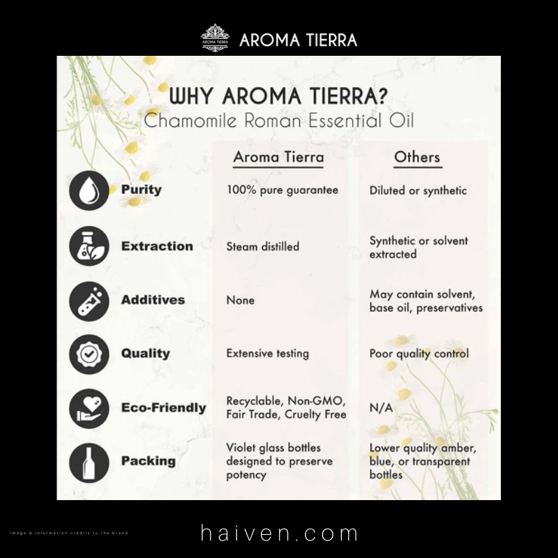 Aroma Tierra Chamomile Roman Essential Oil 10ml
