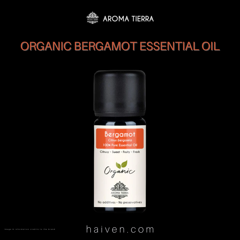 Aroma Tierra Organic Bergamot Essential Oil 10ml