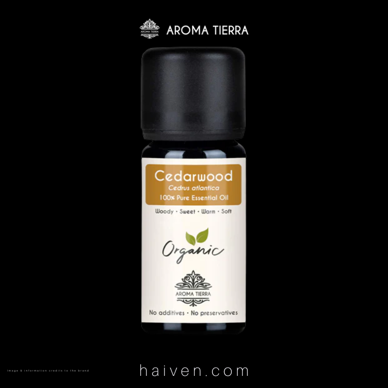  Aroma Tierra Organic Cedarwood Essential Oil 10ml