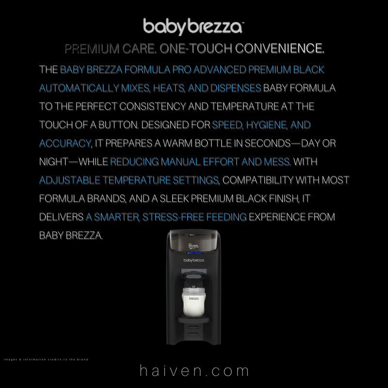 Baby Brezza Formula Pro Advanced  Premium Black