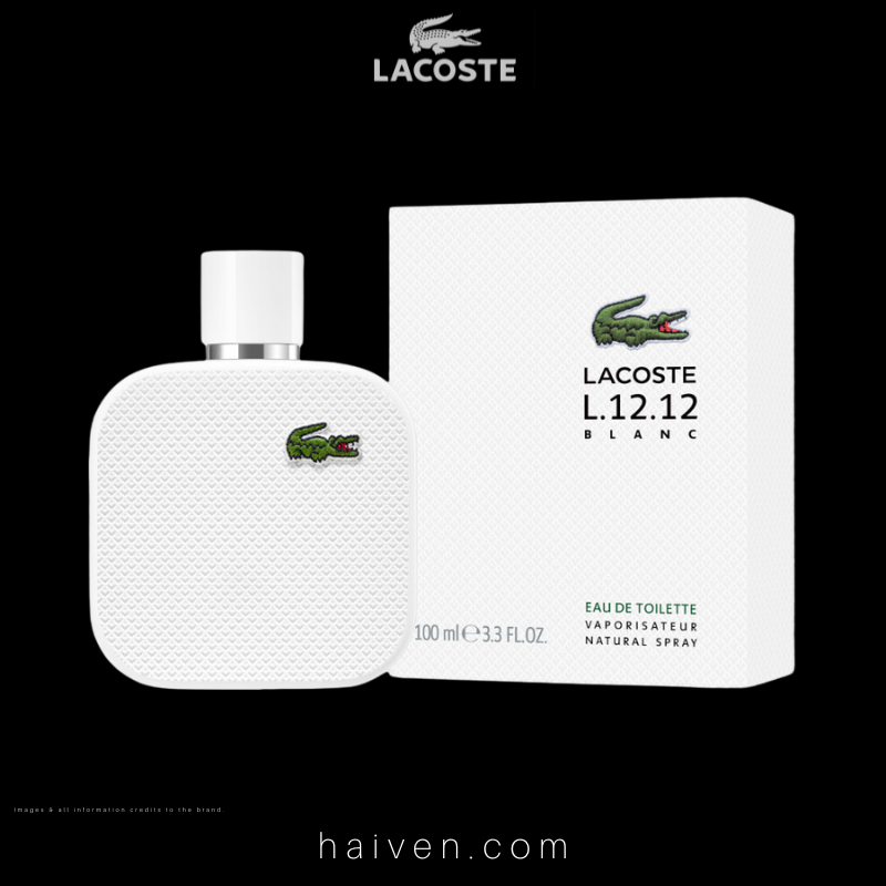 Lacoste L.12.12 Blanc (M) EDT 100ML — Best Seller