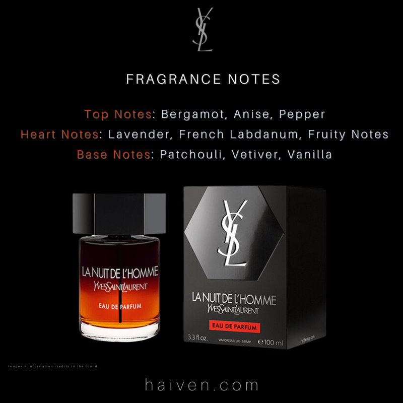 Yves Saint Laurent La Nuit De L’Homme (Red) (M) EDP 100ML