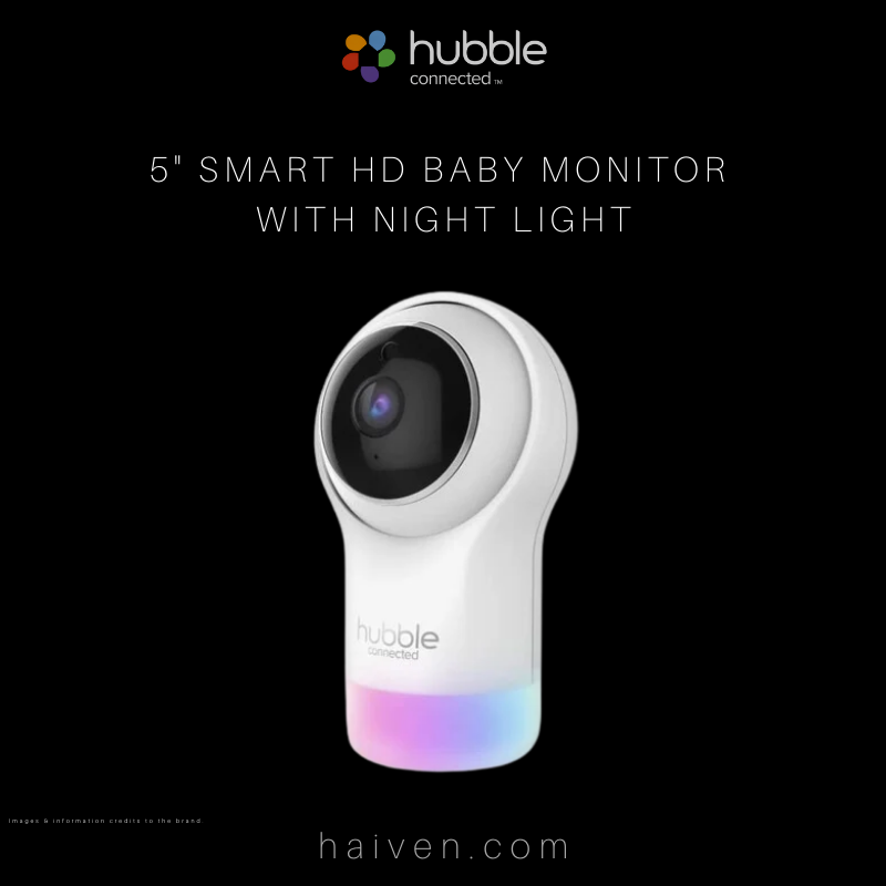 Hubble Connected Nursery Pal Glow Plus - 5-Inch Smart Hd Video Baby Monitor