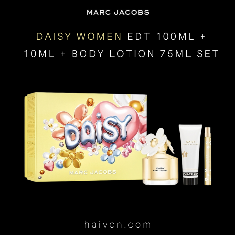 Marc Jacobs Daisy Women EDT 100ml + 10ml + Body Lotion 75ml Set