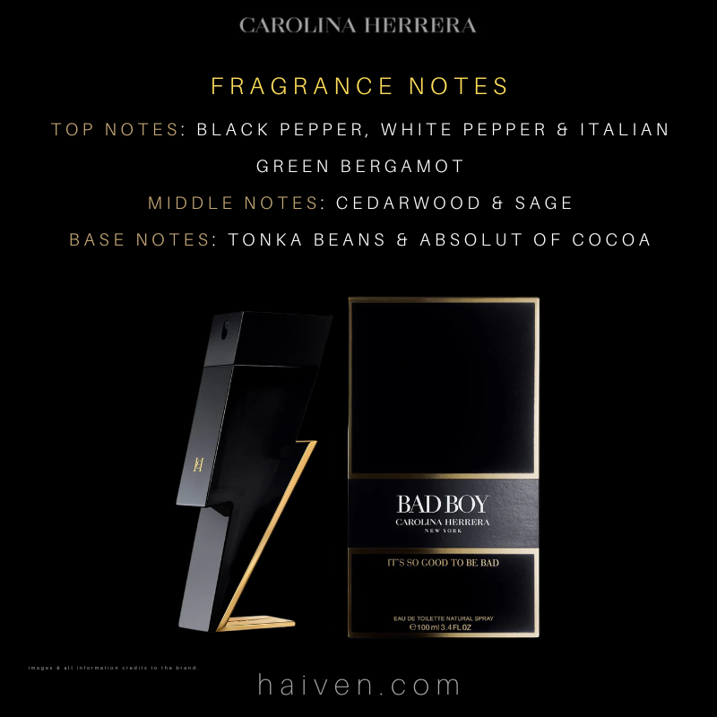 Carolina Herrera CH Bad Boy (M) EDT 100ML — Best Seller