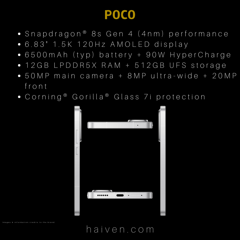 Poco F7 12+512GB White