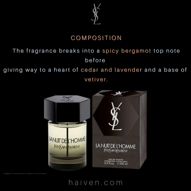 Yves Saint Laurent La Nuit De L’Homme (M) EDT 100ML