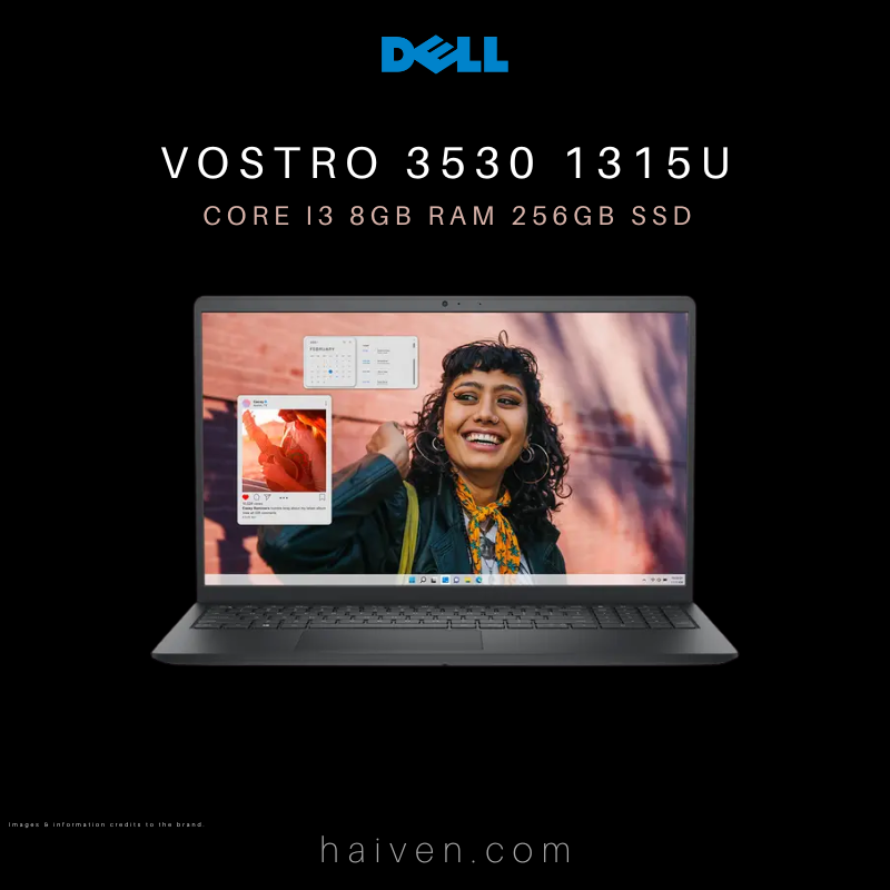 Dell Vostro 3530 Ci3 1315U/8GB/256GB SSD/No DVD R-w/15.6"FHD/DOS