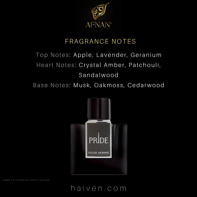 Afnan Rue Broca Pride Pour Homme Perfume for Men Edp 100ml