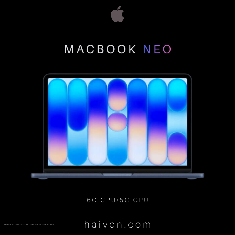 Apple MacBook Neo HN/A 13 A18 6CPU 5GPU 8GB 256GB