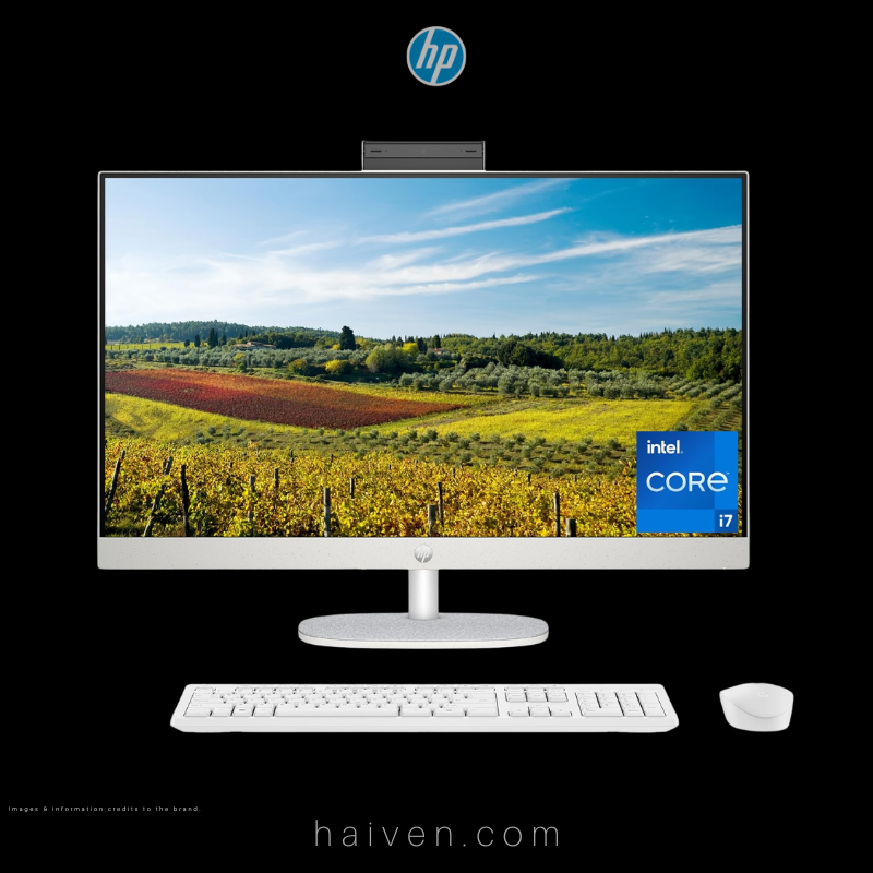 HP AIO 27 - CR0182 Core i7 13th Gen 1355U 16GB 1TB SSD FHD DOS White 