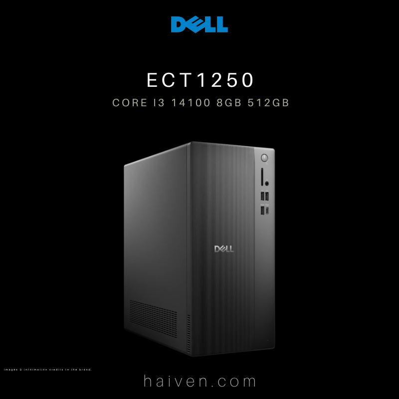 Dell ECT1250 Core i3 14100 8GB 512GB SSD BT+WiFi DOS