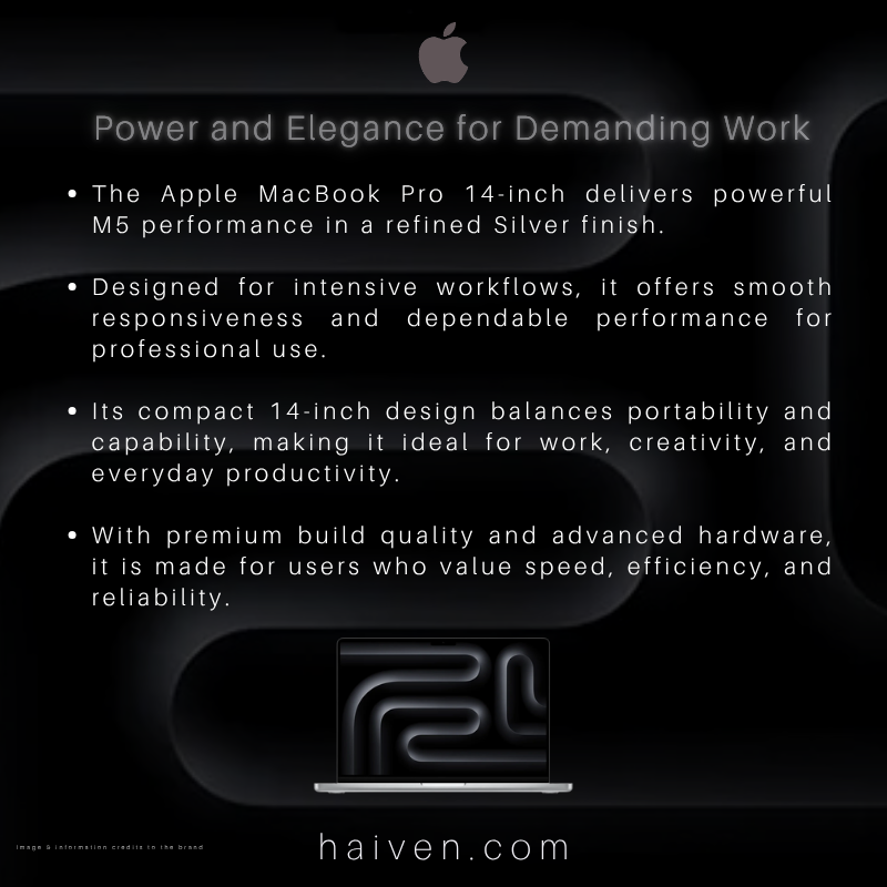 Apple MacBook Pro MDE64 ZP/A 14 M5 10C 10C 24GB 1TB Silver