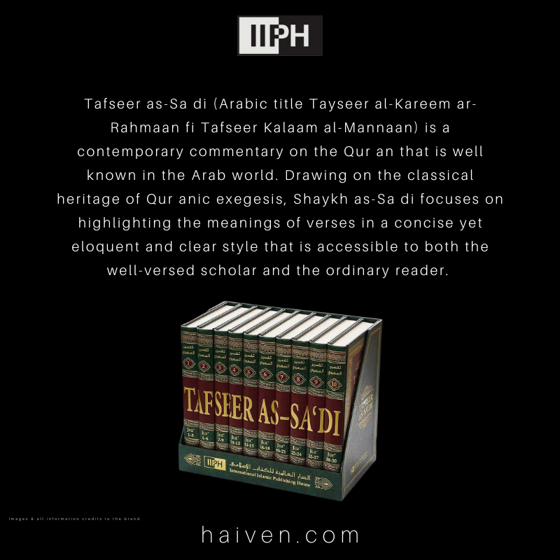 Tafseer as-sa’di Volume Set of 10 Books