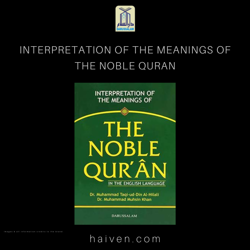 Interpretation of the Meanings of The Noble Quran - Green Cover