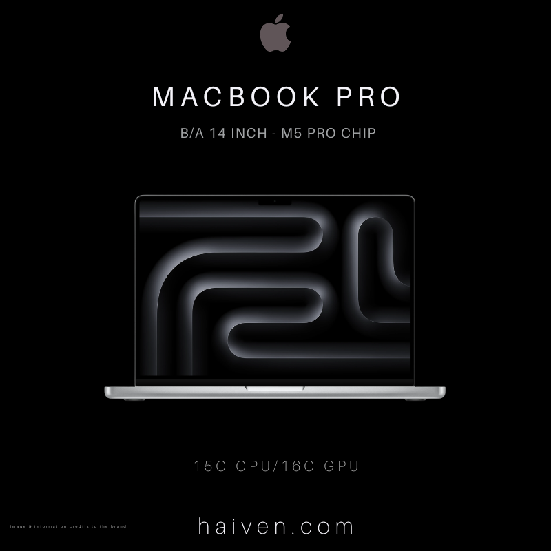 Apple MacBook Pro MJLV4 B/A 14 M5 Pro 15CPU 16GPU 24GB 2TB Silver
