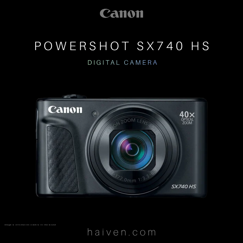 Canon PowerShot SX740 HS Digital Camera Black