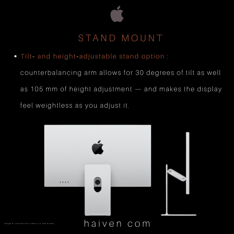 Apple Studio Display MMYW3 X/A Nano Texture Tilt Adjustable Stand