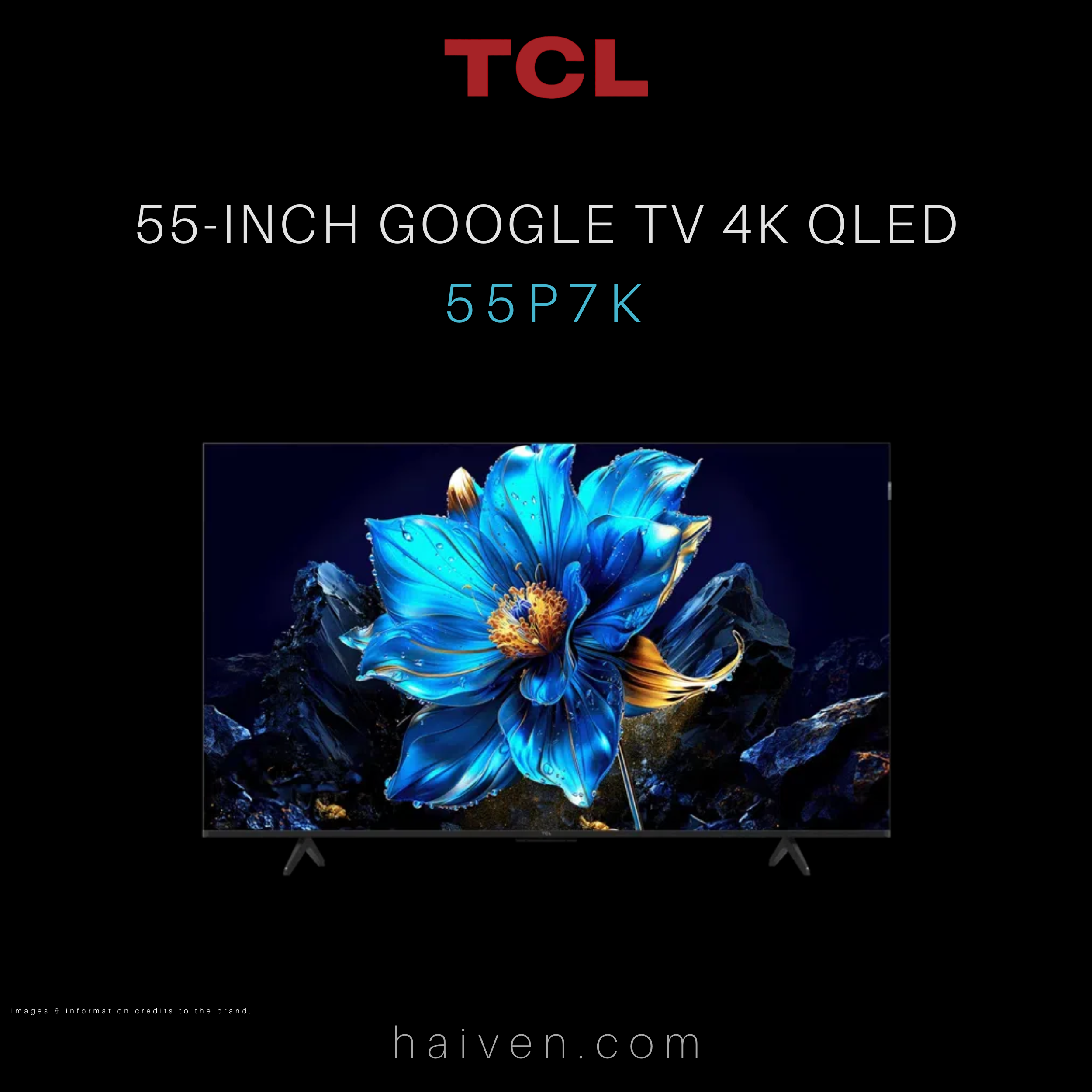TCL 55-inch 55P7K Google TV 4k QLED