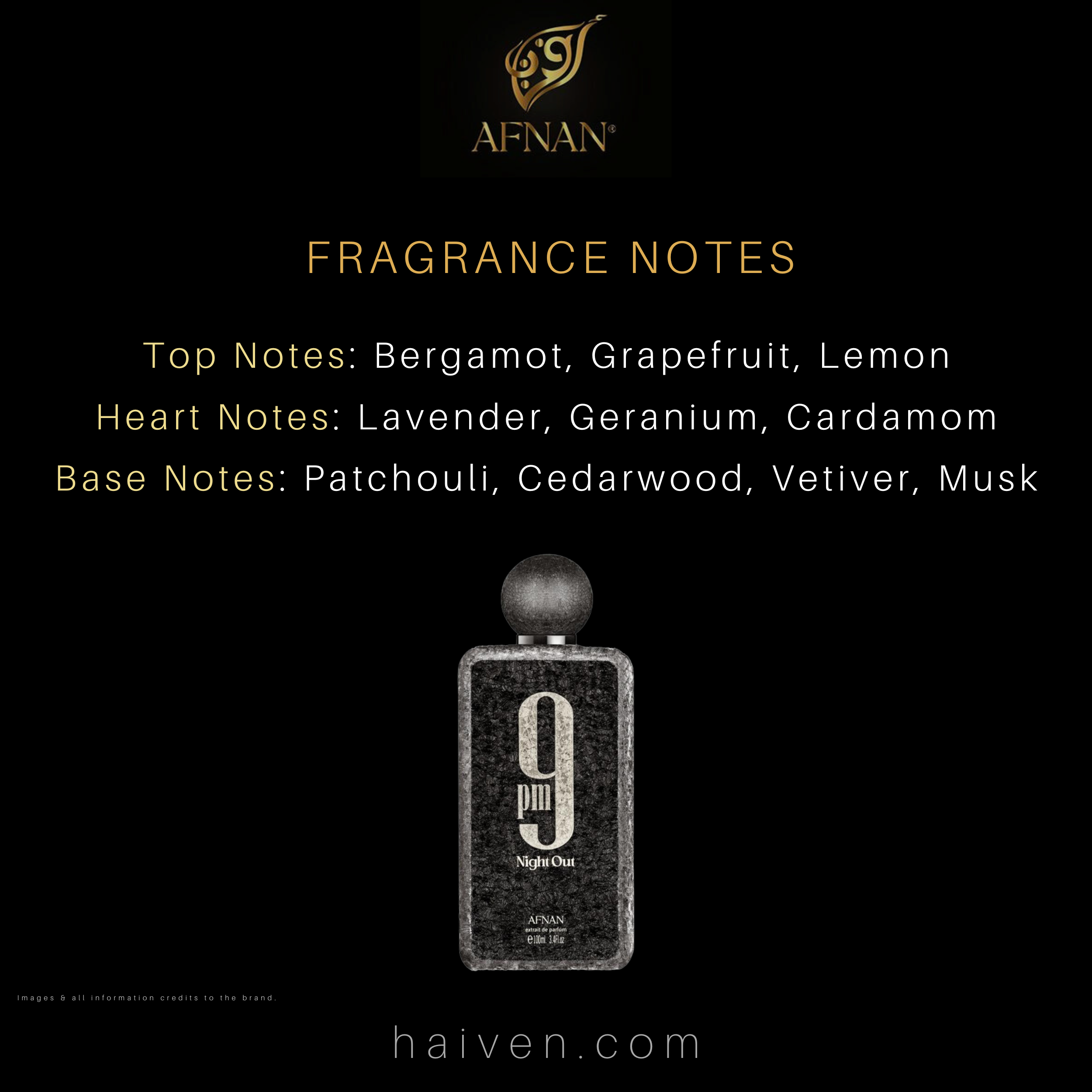 Afnan 9PM Night Out EDP 100ML