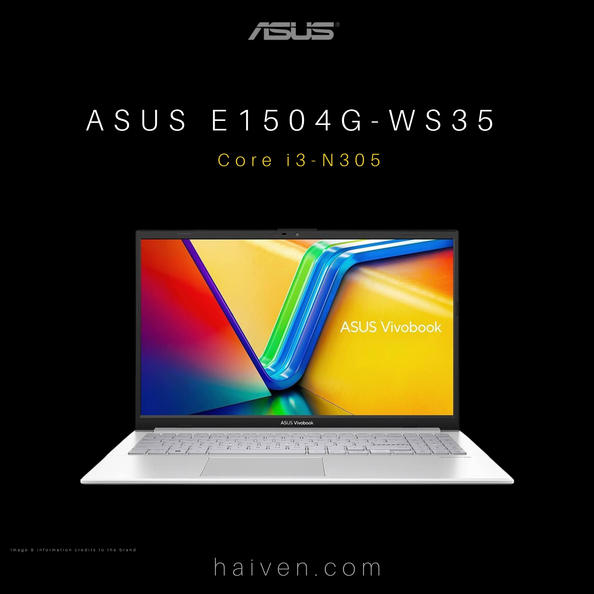 ASUS E1504G-WS35 Laptop Intel Core i3-N305 8GB 256GB 15.6″ FHD Win 11
