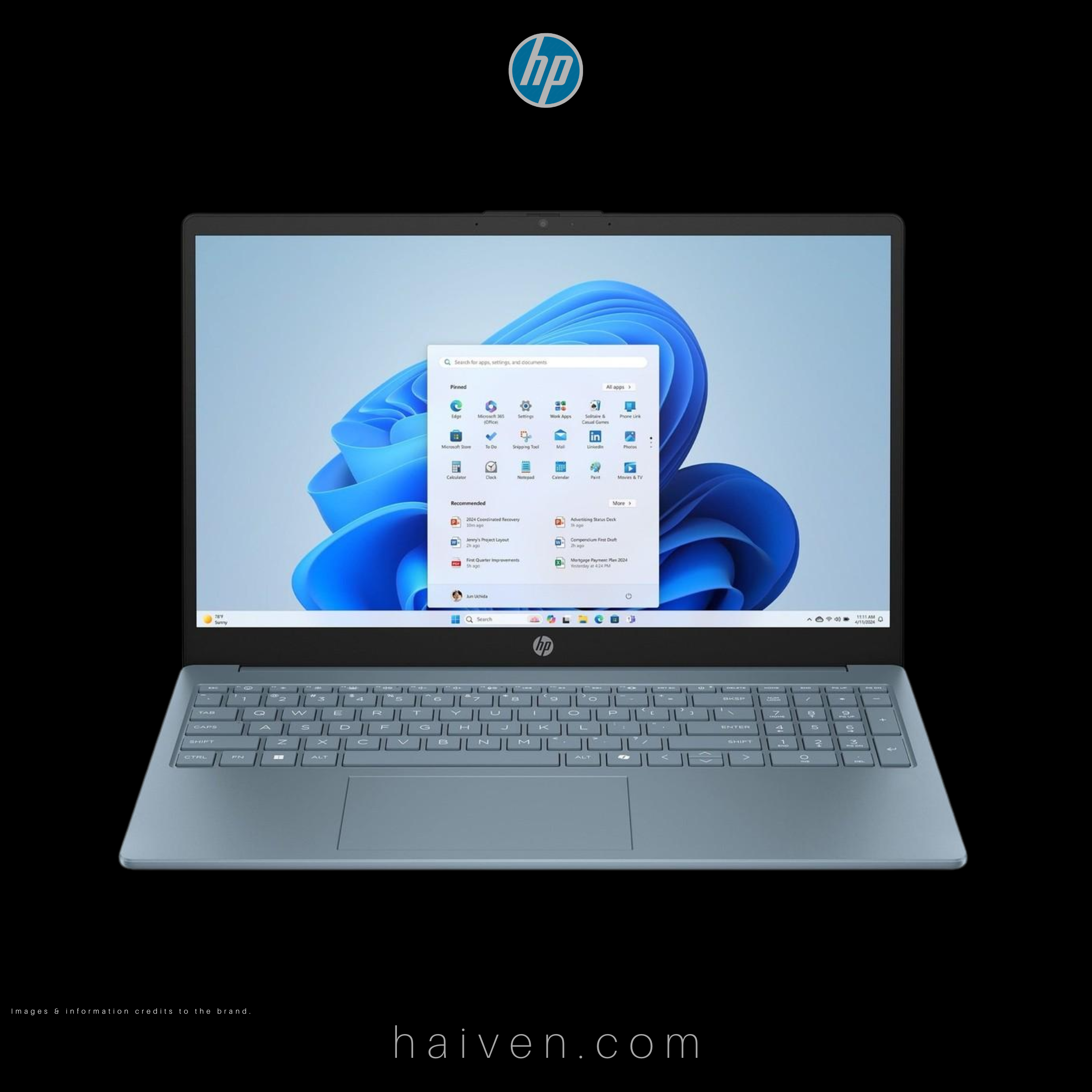 HP 15-FD154WM Core Ultra 5 125U 8GB 512GB SSD 15.6-Inch FHD Touchscreen Windows 11 Home Blue English Keyboard