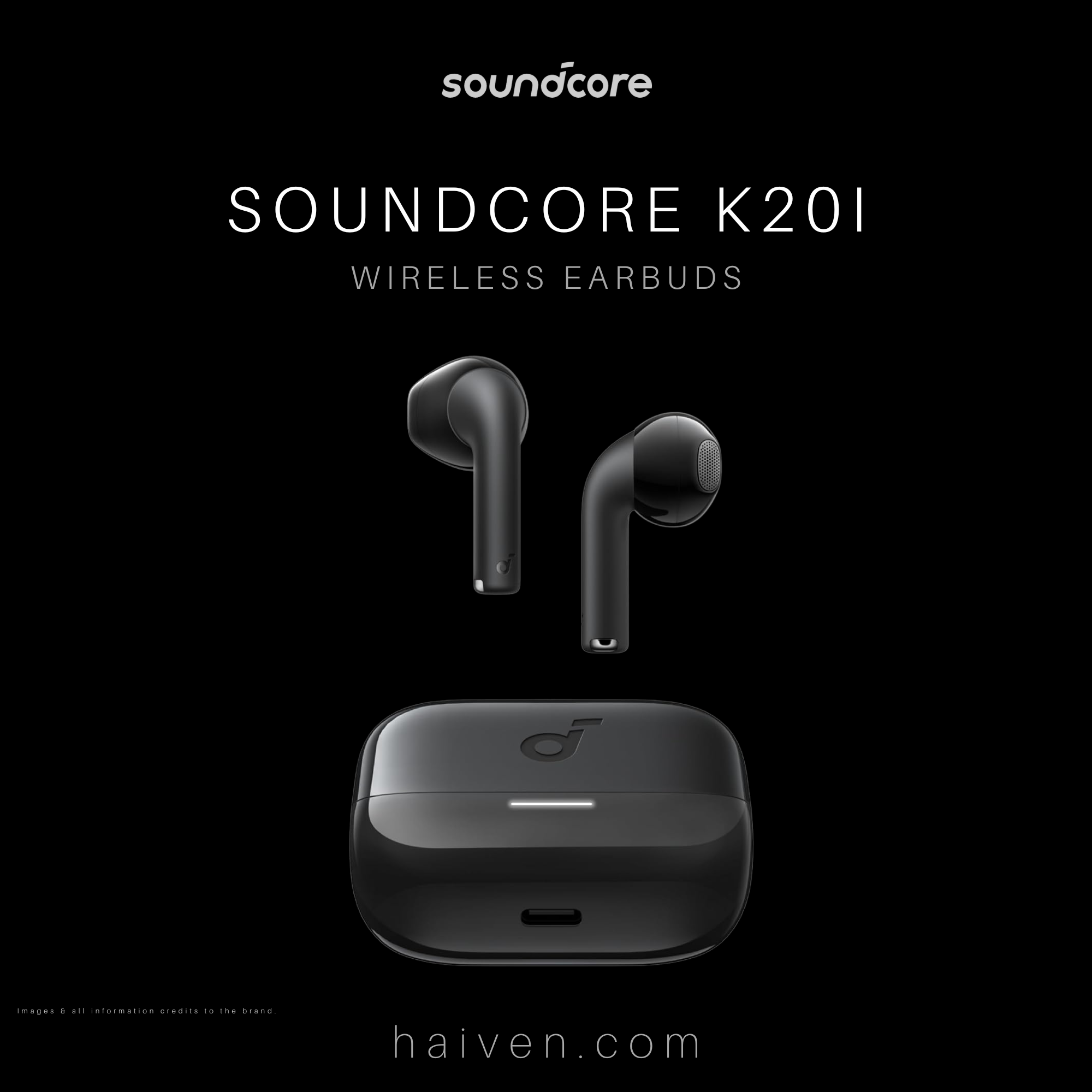 Soundcore K20i Black Wireless Earbuds