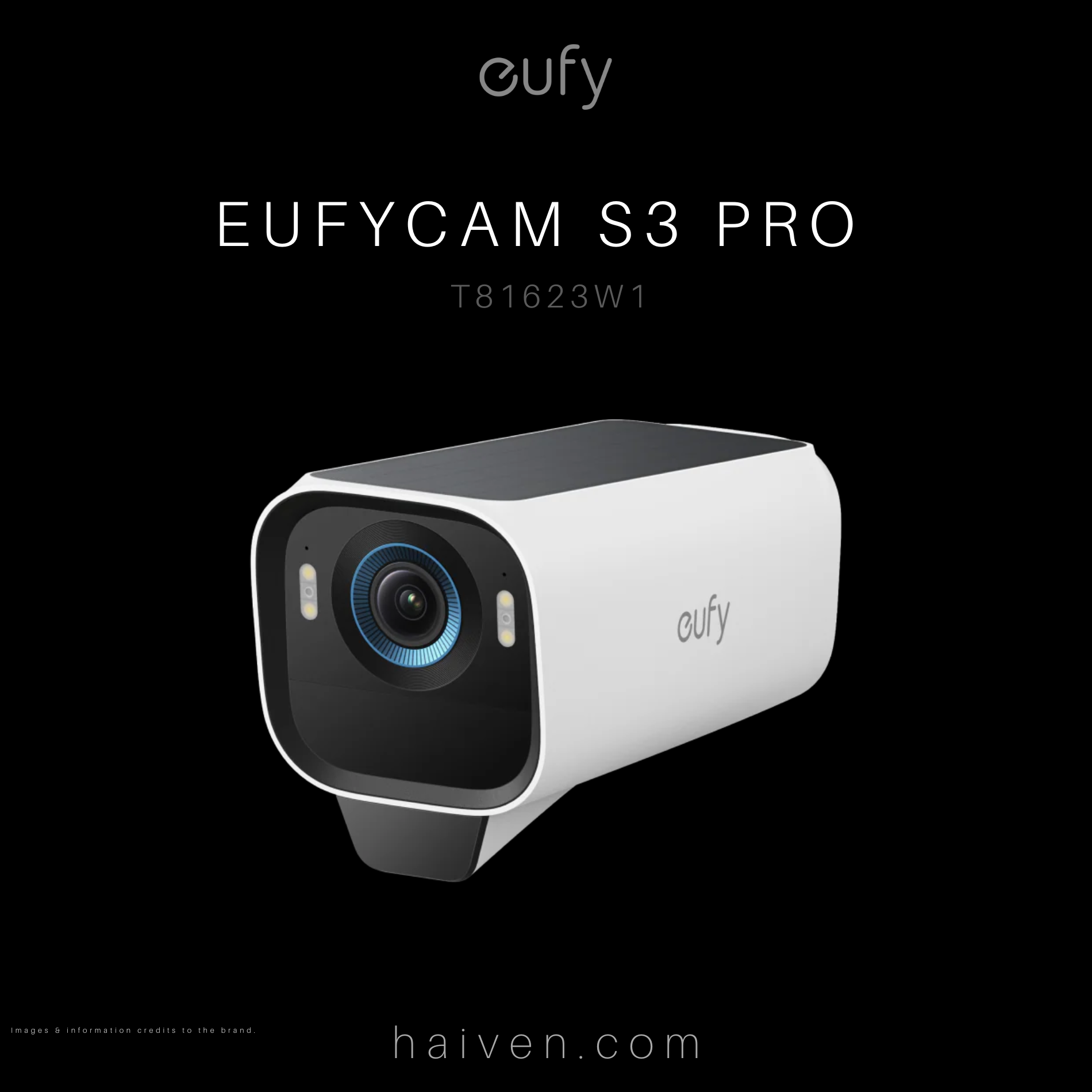 EufyCam S3 Pro White Add-On Security Camera