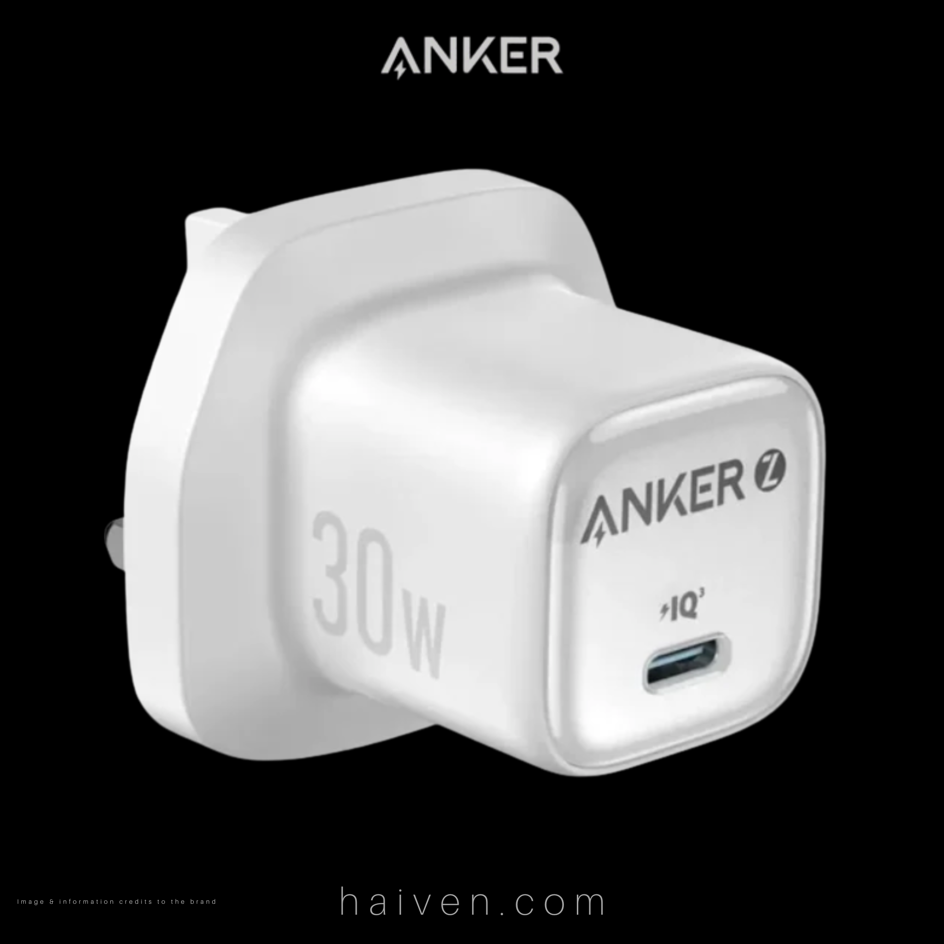 Anker Zolo Charger 30W PD 3.0 White