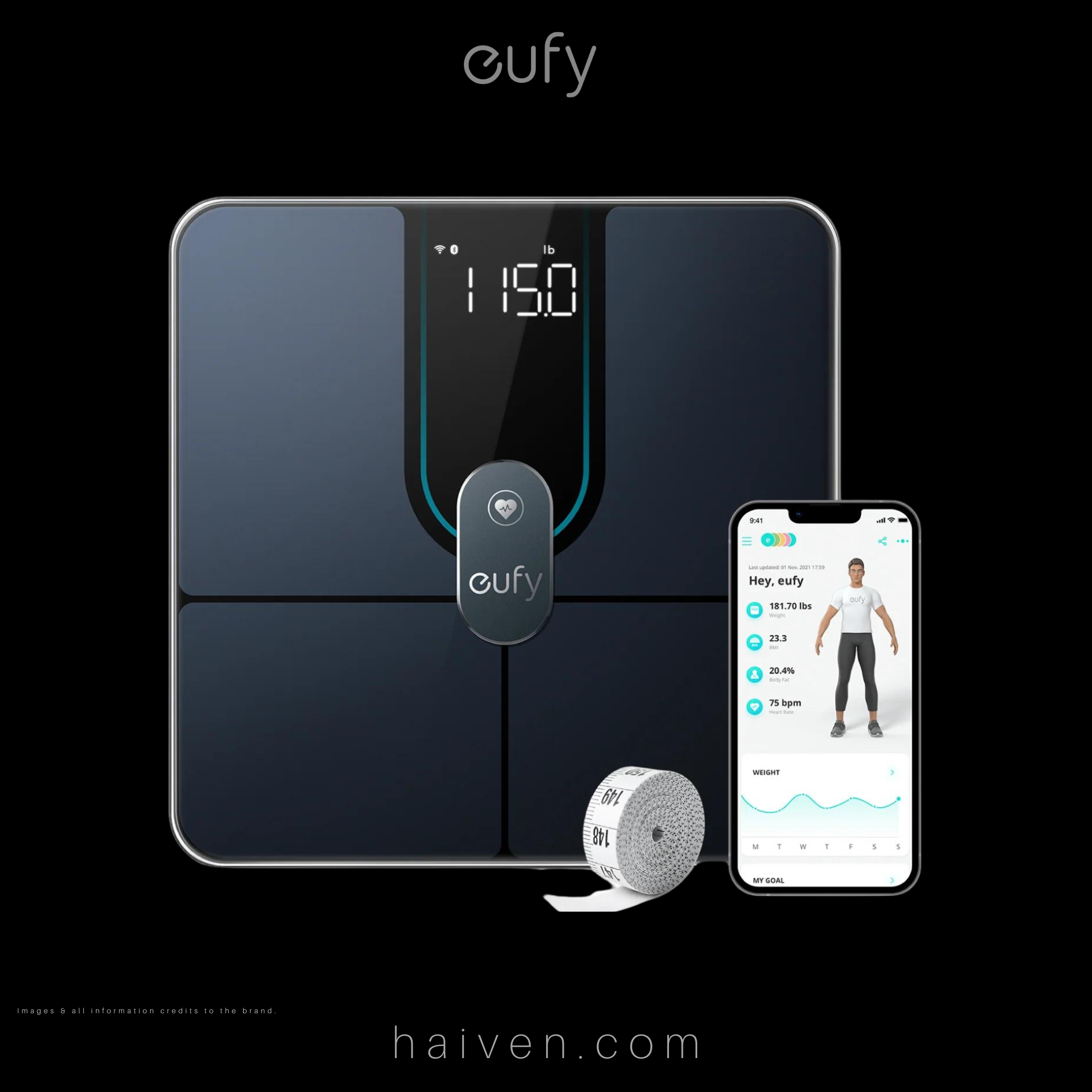 Eufy Smart Scale P2 Pro Black