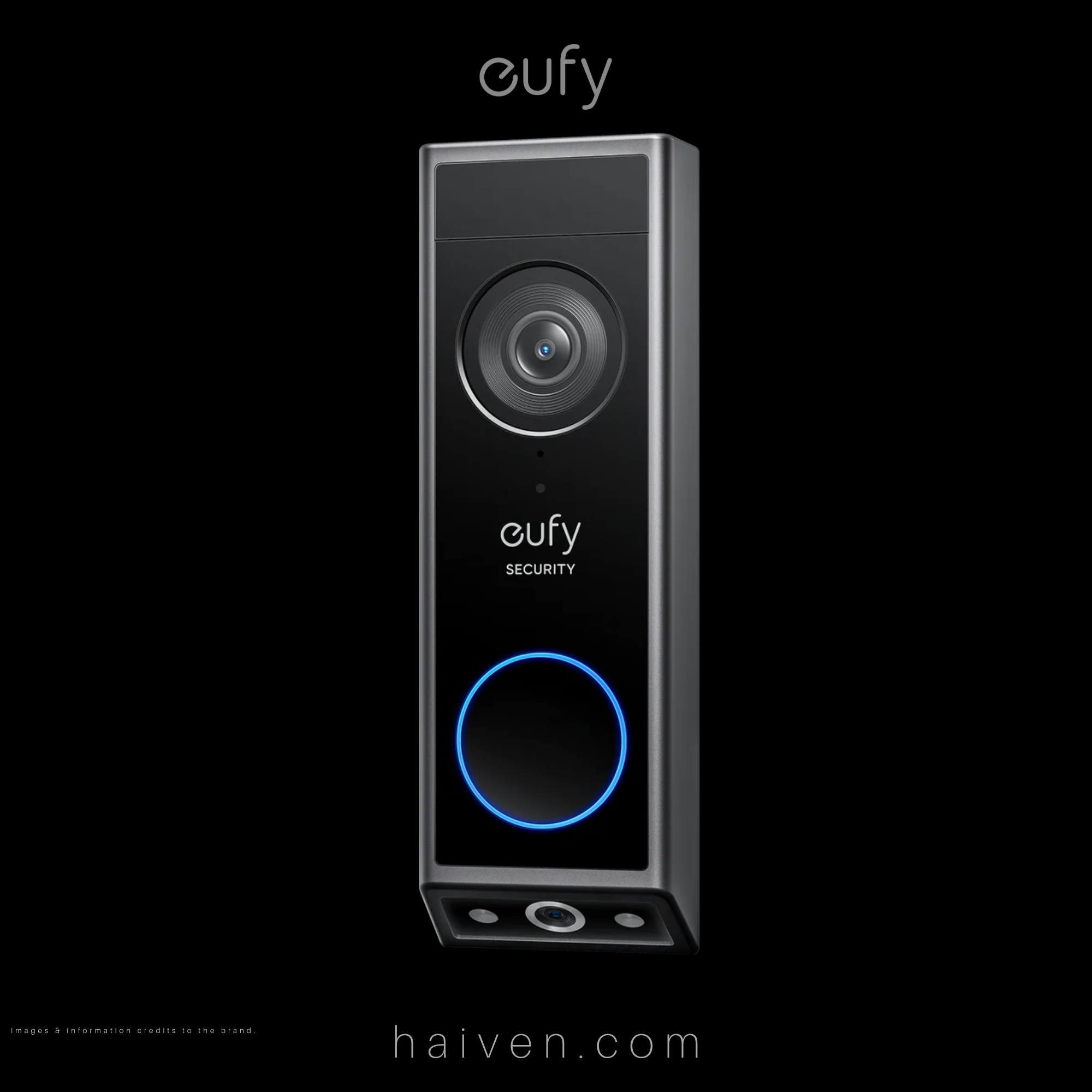 Eufy Video Doorbell E340 Black with Chime