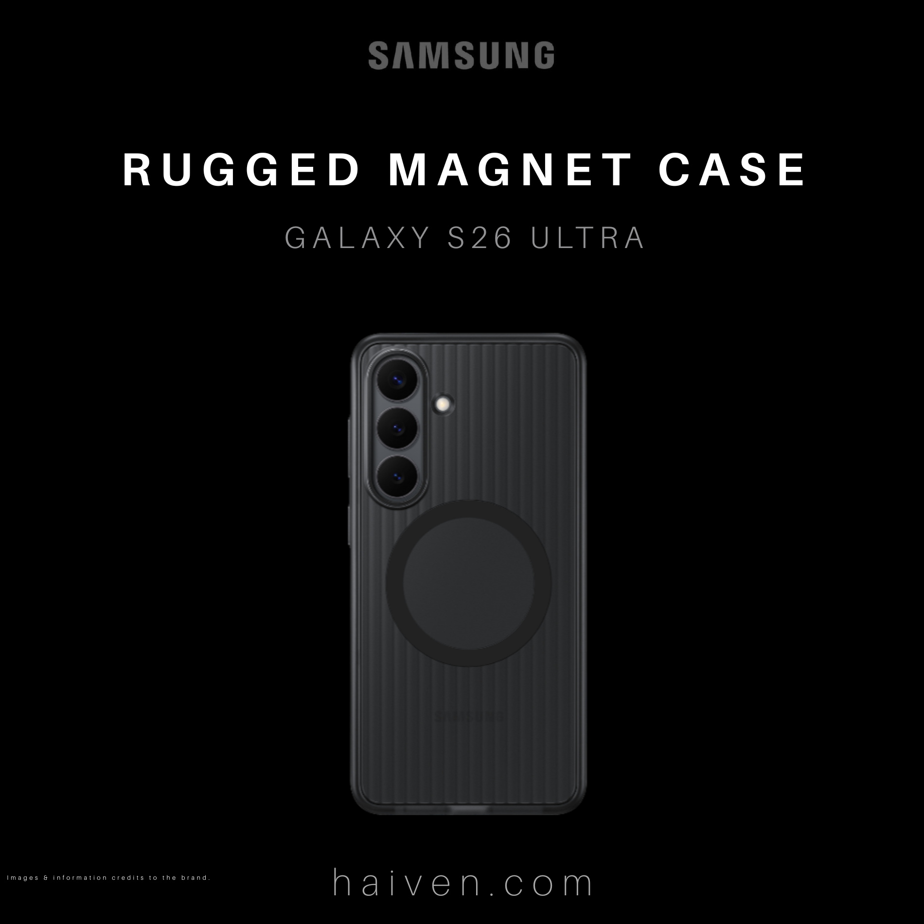 Samsung Galaxy S26 Ultra Rugged Magnet Case 
